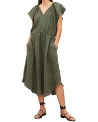 Velvet By Graham & Spencer - Velvet By Graham And Spencer Pepper Short Sleeve Midi Dress - Lyst