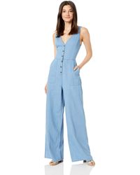 bcbg blue jumpsuit