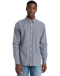 Lacoste - Long Sleeve Regular Fit Checkered Button Down Shirt - Lyst
