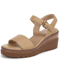 Naturalizer - Soul S Graciela Wedge Sandal Birch Tan Brown 10 W - Lyst