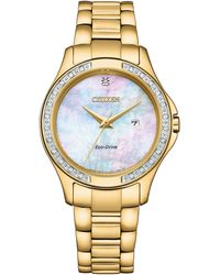 Citizen - Eco-drive Dress Classic Diamond Watch With 3-hand Date And Sapphire Crystal - Lyst