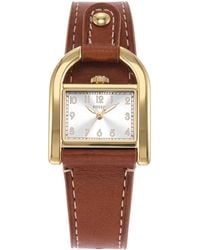 Fossil - Harwell Quartz Stainless Steel And Leather Three-hand Watch - Lyst
