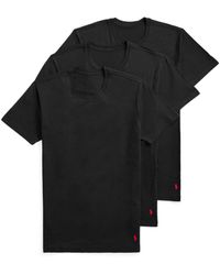 Polo Ralph Lauren - 4d-flex Lux Cotton Blend Short Sleeve Undershirt Crews 3-pack - Lyst