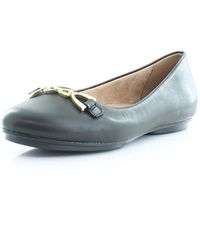 Naturalizer - S Maxwell-bit Chain Detail Round Toe Slip On Ballet Flats Black Leather 10 M - Lyst