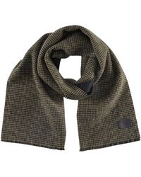 Vince - S Double Face Cashmere Blend Houndstooth Scarf,soil,os - Lyst