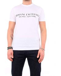 Armani Exchange Cotton Core Logo Short Sleeve T-shirt Olive in 