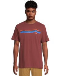 The North Face - Evolution Tequila Sunrise Short-sleeve Tee | Cotton Shirt With A Graphic Design - Lyst
