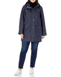 levi's women's hooded rubberized faux leather anorak jacket