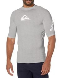 Quiksilver - All TIME SS Short Sleeve Rashguard SURF Shirt Rash Guard Hemd - Lyst
