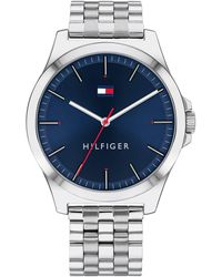 Tommy Hilfiger Quartz Stainless Steel And Bracelet Casual Watch - Metallic