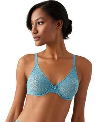 Wacoal - Halo Lace Unlined Mid Coverage Underwire Bra - Lyst