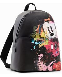 Desigual - Midsize Disney's Mickey Mouse Backpack - Lyst