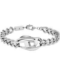 DIESEL - All-gender Stainless Steel Bracelet - Lyst