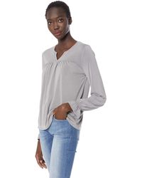 lucky brand julie pintuck top