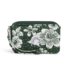 Vera Bradley - Collegiate Recycled Cotton All In One Crossbody Purse With Rfid Protection - Lyst
