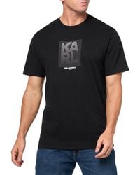 Karl Lagerfeld - Paris Short Sleeve Crewneck Graphic Design T-shirt - Lyst