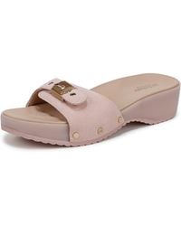 Dr. Scholls - Dr. Scholl's S Original Flex Slide Sandal Blush Pink Leather 8 M - Lyst