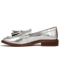 Franco Sarto - S Carolynn Low Slip On Tassel Loafers Silver Metallic 13 M - Lyst