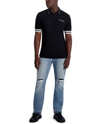 Karl Lagerfeld - Paris Jacquard Half Zip Sweater - Lyst