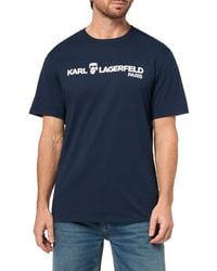 Karl Lagerfeld - Paris Crewneck Short Sleeve Karl Logo Regular Fit T-shirt - Lyst