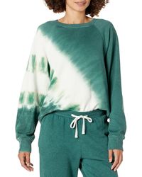 The Drop Womens Caroline Raglan Long-Sleeve Fleece Sweatshirt 