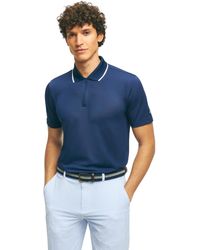 Brooks Brothers - Regular Fit Performance Stretch Short Sleeve Pique Golf Polo Shirt - Lyst