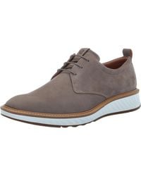 Ecco - St. 1 Hybrid Plain Toe Tie (Dark Clay Nubuck) Lace Up Wing Tip Shoes - Lyst