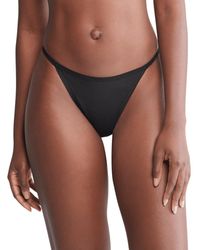 Calvin Klein - Ideal Micro Low Rise String Thong - Lyst