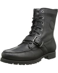polo boots men black
