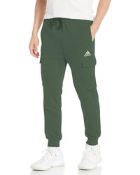 adidas - Essentials Fleece Regular Tapered Cargo Pants - Lyst