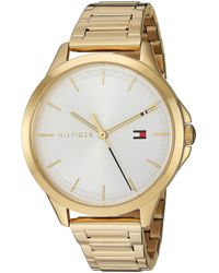 tommy hilfiger women's 1781271 stainless steel watch with white silicone band