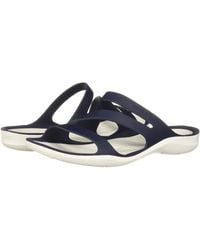 Crocs™ - Swiftwater Sandal W Sandalias Mujer,Azul Navy White,33/34 EU - Lyst