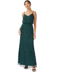 Adrianna Papell - Beaded Tank Blouson Gown - Lyst