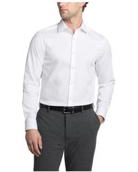 Calvin Klein - Dress Shirt Non Iron Stretch Slim Fit Solid White - Lyst