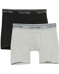 CK1 PALACE WOVEN BOXERS 2PK CLASSIC WHITE / BLACK