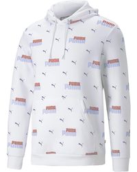 PUMA - Graphic Hooded Sweatshirt - Lyst