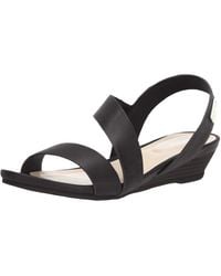 blue low wedge sandals