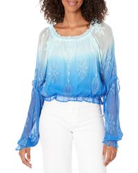 Ramy Brook - Ari Embroidered Long Sleeve Top - Lyst