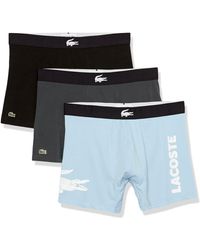 Lacoste - Mens Iconic Fashion 3 Pack Cotton Stretch Boxer Briefs Underwear - Lyst