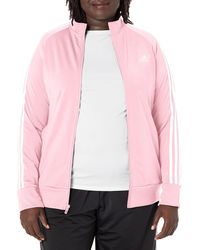 adidas Standard Essentials Warm-up 3-stripes Track Jacket - Pink
