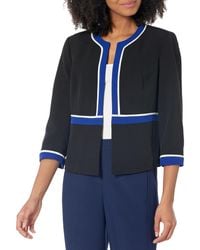 Kasper - Petite Cardigan Jacket With Contrast Frame & Piping - Lyst