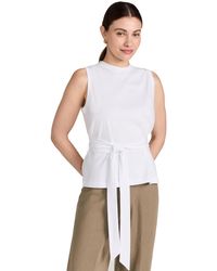 Vince - S Sleeveless Wrap Top - Lyst