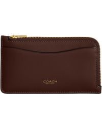 COACH - New York Zip Card Case - Lyst