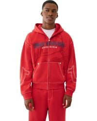 TRUE RELIGION - Buddha Big T Zip Hoodie - Lyst