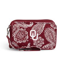 Vera Bradley - Cotton Collegiate All In One Crossbody Purse With Rfid Protection - Lyst