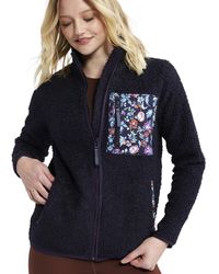 Vera Bradley - Fleece Zip-up Sweatshirt With Pockets - Lyst