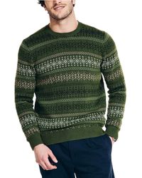 Nautica - Fair Isle Crewneck Sweater - Lyst