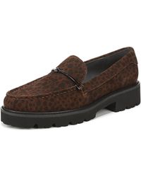 Franco Sarto - Senna Loafer Brown Speckled Print Suede 7.5 M - Lyst