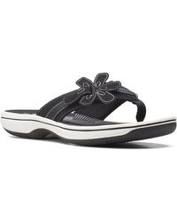 clarks abby flip flop