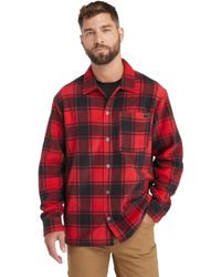Timberland - Gritman Check Heavy-weight Fleece Shirt - Lyst